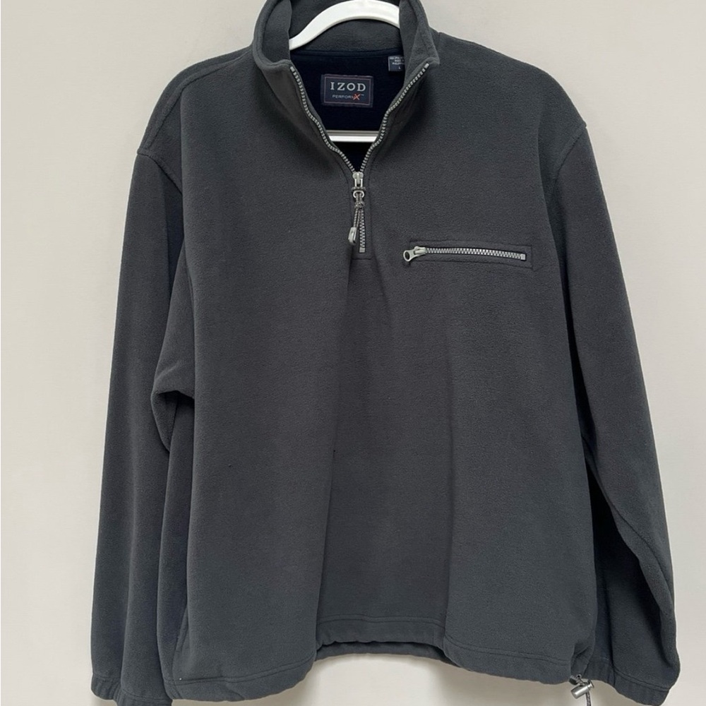 IZOD Men's Black Quarter-Zip Sweater NWOT
